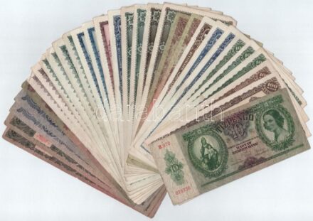 1930-1946. 31db-os Pengő bankjegytétel T:vegyes