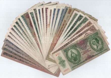 1930-1946. 31db-os Pengő bankjegytétel T:vegyes