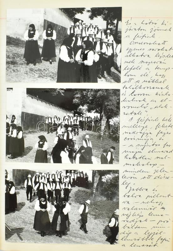 cca 1970-1980 Kirándulások naplói, két kötetben, benne magyarországi, erdélyi és felvidéki utazások leírásaival, dátumozva. Benne gazdag fotó anyaggal, nagyrészt fekete-fehér fotók, de a végén néhány színessel, valamint pár - Image 3