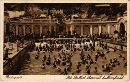 Budapest XI. Szent Gellért thermál hullámfürdő, fürdőzők (EK)