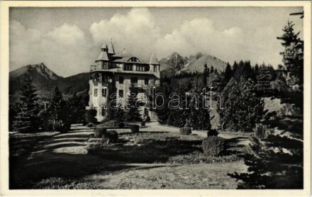 Tátralomnic, Tatranská Lomnica (Magas-Tátra, Vysoké Tatry); Hotel Praha szálloda. Foto Szabó kiadása / hotel