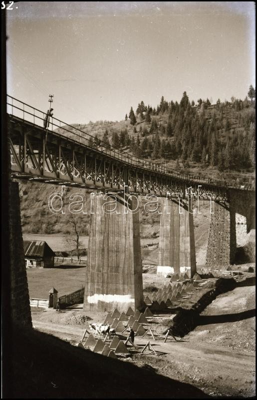 II. világháborús katonai negatívok az orosz frontról, 8 db, 6×9 cm - Image 3