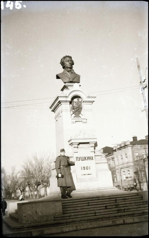 II. világháborús katonai negatívok az orosz frontról, 8 db, 6×9 cm - Image 4