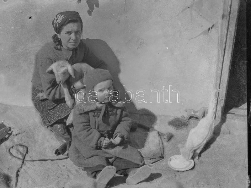 Üvegnegatívok vegyes témában, karácsony, gyerekjáték, portrék, stb., 17 db, 6,5×9 cm