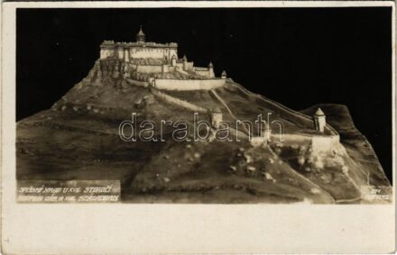 Szepesváralja, Spisské Podhradie; Szepes vára a XVII. században / Zipser Burg / Spissky Hrad / castle ruins in the 17th century. Kopasz 2114.