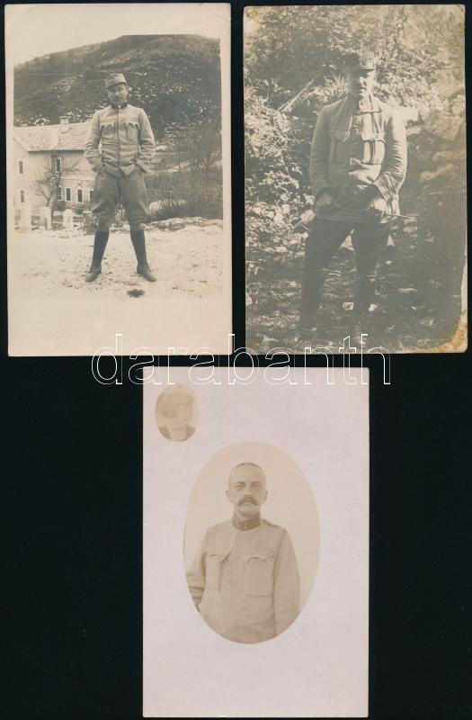 Katonafotók az I. világháborúból, 6 db, 9×14 cm - Image 2