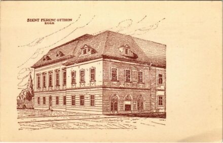 Eger, Szent Ferenc Otthon. Tervezte Wälder Gyula műegyetemi tanár. Építik Nagy Testvérek (ázott sarok / wet corner)