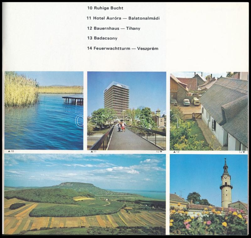 Balaton. Ungarn. Bp.,én.,Magyar Hirdető, 12 sztl. lev. Papírkötés. - Image 2