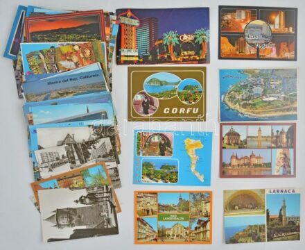 Kb. 100 db MODERN külföldi város képeslap / Cca. 100 modern town-view postcards from all over the world