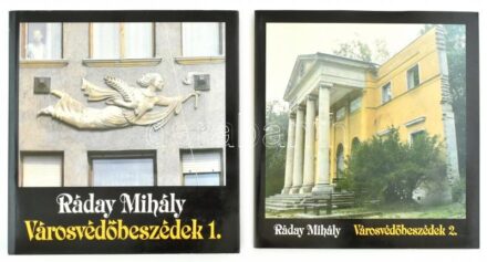 Ráday Mihály: Városvédőbeszédek I-II. Bp., 1988, Széchényi Könyvkiadó. Fekete-fehér fotókkal, két térképmelléklettel. Kiadói papírkötés, kiadói papír védőborítóban, jó állapotban.
