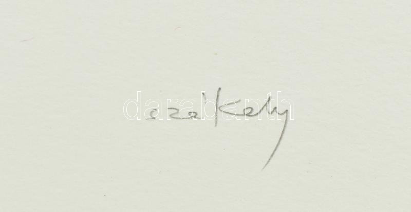 Székely Pierre (1923-2001): Nőstény oroszlán. Színes litográfia, papír, jelzett, számozott (66/100). Az 1982-ben megjelent Kőcirkusz mappából. Lapméret: 70×50 cm / Pierre Szekely (1923-2001): Lion. Lithography, paper, signed and - Image 4