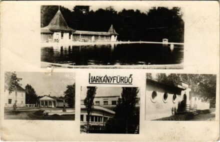 1948 Harkányfürdő, mozaiklap. Szivárvány Fotó (b)