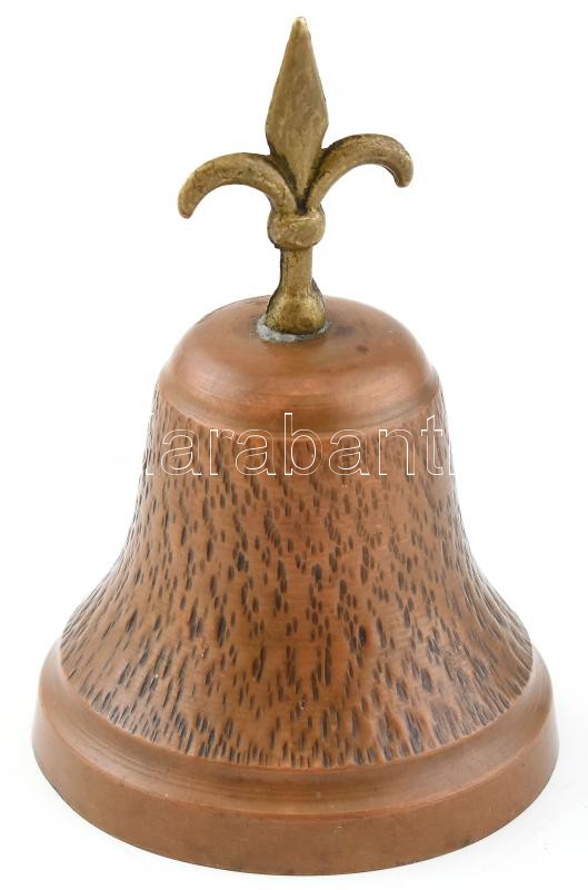 Fém asztali csengő, javított, m:12cm