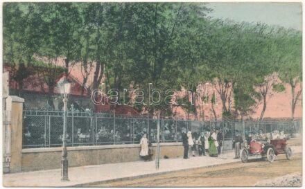 1916 Budapest XIV. Zugló, Schrettner Márton vendéglője, automobil. Gyarmat utca 42.