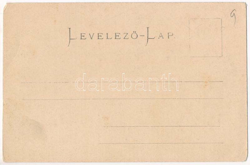 Bánfalva, Sopronbánfalva, Wandorf; Josef Nagy Art Nouveau, floral (EK) - Image 2