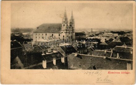 1899 (Vorläufer) Komárom, Komárno; látkép / general view (EK)