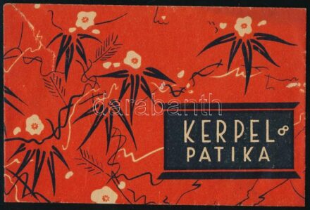 Kerpel Patika Budapest Lipót krt. 28. receptboríték, szakadással