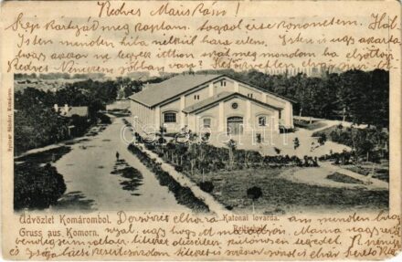 1903 Komárom, Komárnó; katonai lovarda / K.u.k. Reitschule / military horse riding school (EM)