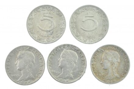 1948-1965. 5f Al (5xklf) technológiai hibás veret (anyaghiba) T:1-3-