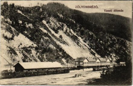 Zólyombrézó, Podbrezová; vasútállomás, vonatok / railway station, trains (Rb)