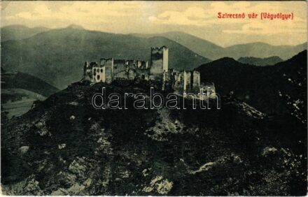 Sztrecsnó, Sztrecsény, Strecno; Vágvölgye, vár. W.L. Bp. / castle, Váh valley (EK)