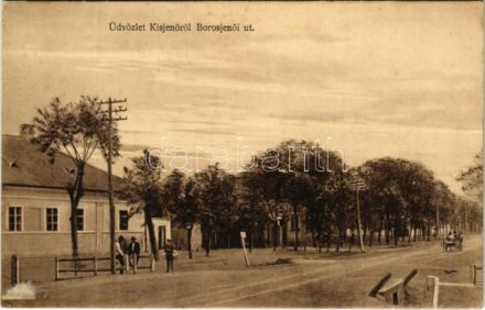 Kisjenő, Kis-Jenő, Chisineu-Cris; Borosjenői út / street (Rb)