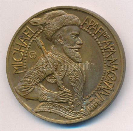 Tóth Sándor (1933-) 1985. 'MÉE Hajdú-Bihar Megyei szervezete / Apangyalfalvi Apafi Mihály' Br emlékérem (42,5mm) T:1 Adamo DE6