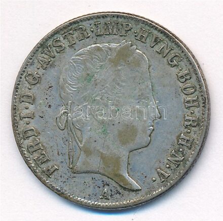 Ausztria 1842A 20kr Ag 'I. Ferdinánd' T:2-,3 Austria 1842A 20 Kreuzer Ag 'Ferdinand I' C:VF,F Krause KM#2208