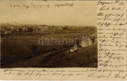 1904 Hajmáskér, látkép. photo (EK)