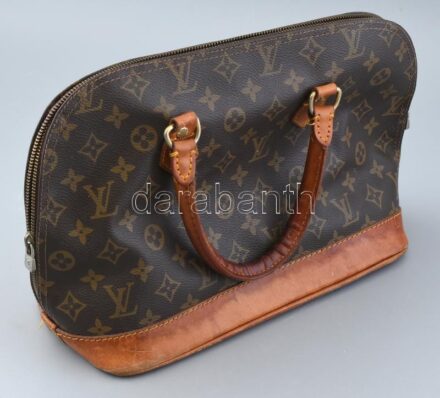Louis Vuitton Replika táska, bőr és műbőr, kopott, 16x33x25cm