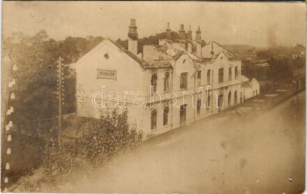 1916 Rozwadów (Stalowa Wola), dworzec kolejowy / railway station. photo (hole)