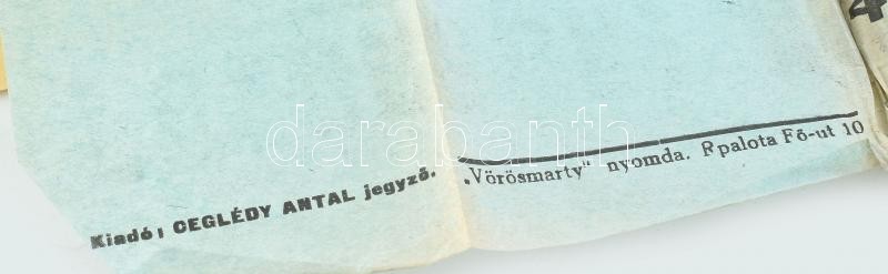 1922 48-as Kossuth Párt, G Fabinyi Lili két politikai választási plakát. Egyik sérült 64x46 cm - Image 2