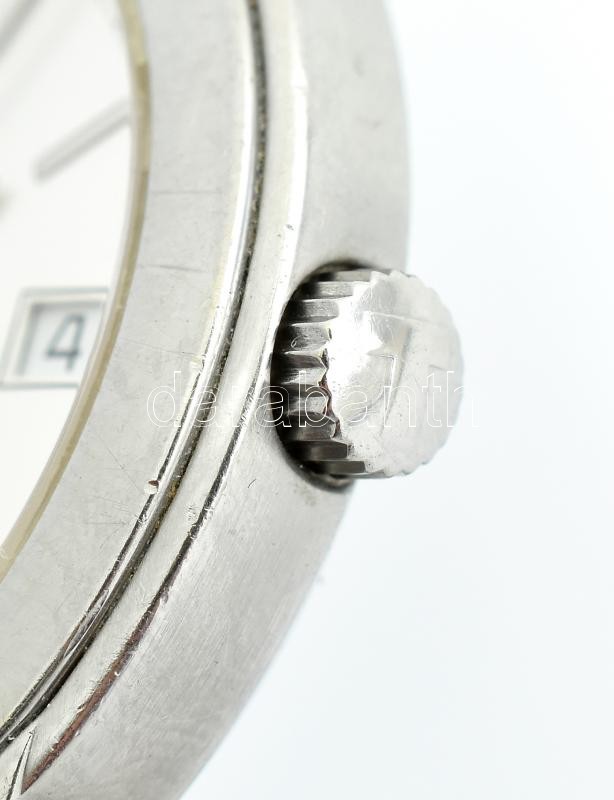 Tissot PR50 férfi karóra, automata szerkezettel, analóg kijelzős, dátumfunkciós, fémszíjjal, működik, kopott, karcos, d:37 mm - Image 4