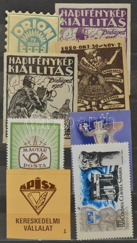 Levélzáró kis gyűjtemény: 57 db magyar levélzáró kis berakóban - Image 2