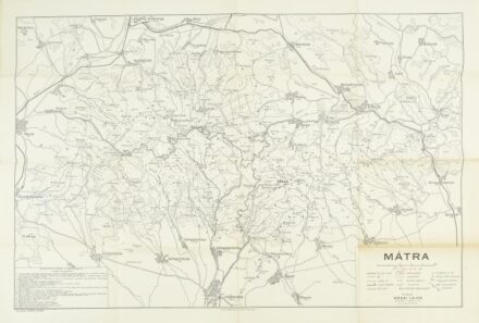 Mátra térképe, kiadja: Kókai Lajos, Klösz Térképészeti Műintézet Rt., 1:50 000, 59×84 cm