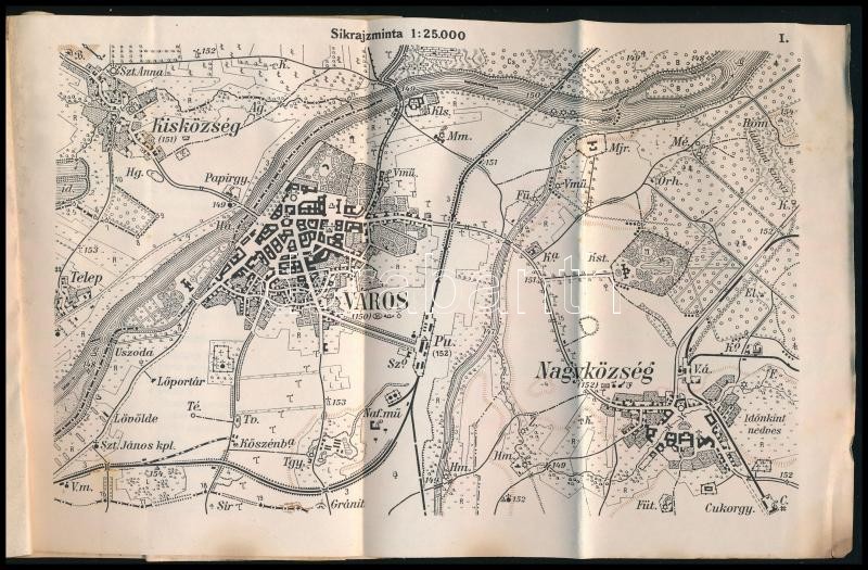 Jelkulcs katonai térképek számára 5 melléklettel. Bp., 1921. M. kir. áll térképészeti intézet. 32 p + 5 t. Kiadói papírkötésben, felvágatlan - Image 3