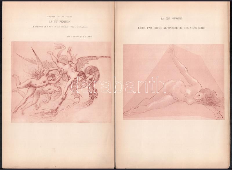 cca 1900 Erotikus nyomatok, 5 db - Image 2