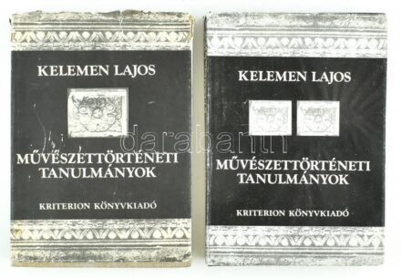Kelemen Lajos: Művészettörténeti tanulmányok. I-II. köt. Bukarest, 1977-1982, Kriterion. Fekete-fehér képekkel illusztrált. Kiadói egészvászon-kötés, kissé viseltes borítóval, sérült kiadói papír védőborítóban.