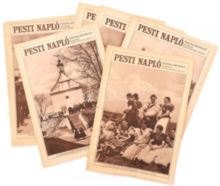 1926 Pesti Napló Képes Műmelléklete, 6 db