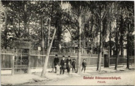 Budapest XVI. Rákosszentmihály, Forrás fürdő uszoda, kávéház