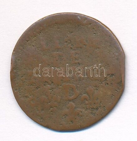 Franciaország ~1650D Liard Cu 'XIV. Lajos' T:3,3- France ~1650D Liard Cu 'Louis XIV' C:F,VG Krause KM#192