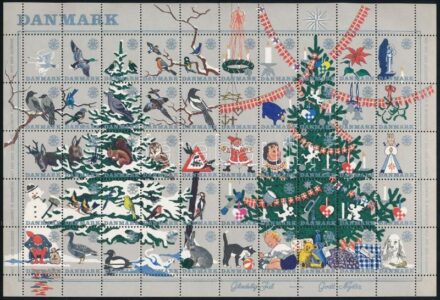 Dánia Karácsony 50-es levélzáró ív