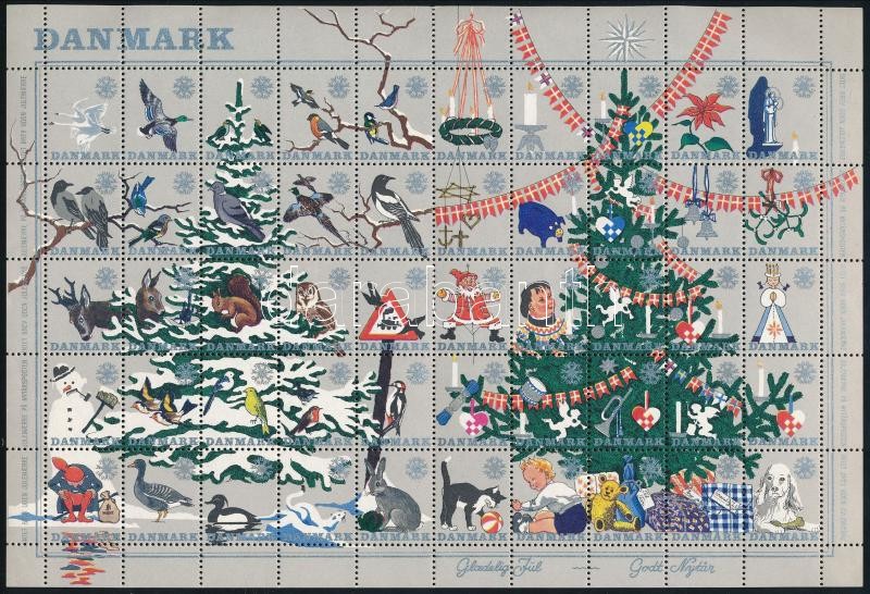 Dánia Karácsony 50-es levélzáró ív