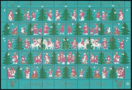 Dánia 1980 Karácsony 50-es levélzáró ív