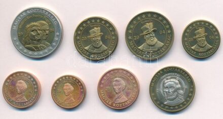 2004. 1c-5E 'Euro próbaveretek' (8xklf) forgalmi sor T:BU