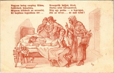 Kiadja az Országos Stefánia Szövetség az anyák és csecsemők védelmére. Magyar Anyák ti tehetitek naggyá Magyarországot! / Hungarian propaganda postcard, Mother and child protective movement (EK)