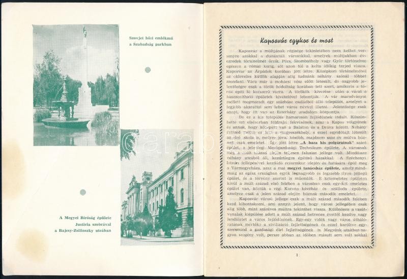 Pogány András: Ötvenhatban Kaposváron. Kaposvár, én.,Pethő-ny. Kiadói papírkötés. + Kaposvári útmutató. hn., én., nyn. Kiadói kissé foltos papírkötés. - Image 4