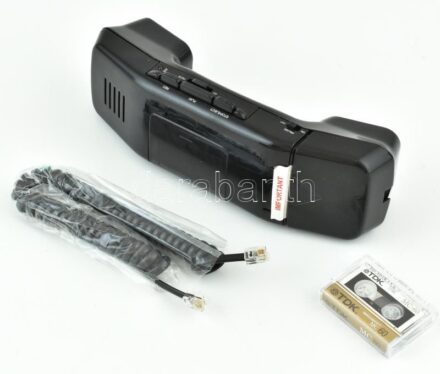 Beszélgetés rögzítő telefonkagyló kazettával.