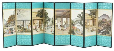 Paraván kínai nyomattal 68x24 cm