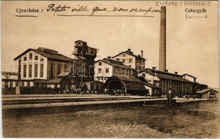 1918 Újverbász, Verbász, Novi Vrbas; Cukorgyár. Reich és Friedmann kiadása / sugar factory (EK)